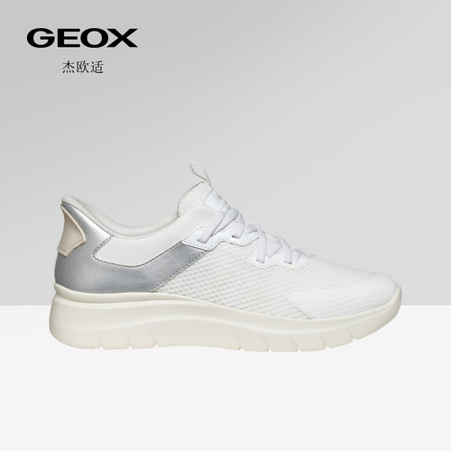 GEOX杰欧适女鞋26夏季新款透气运动低帮舒适厚底时尚休闲鞋