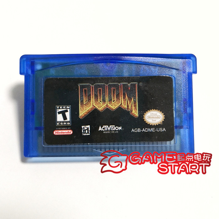 gba游戏卡带 毁灭战士 doom 英文/芯片记忆