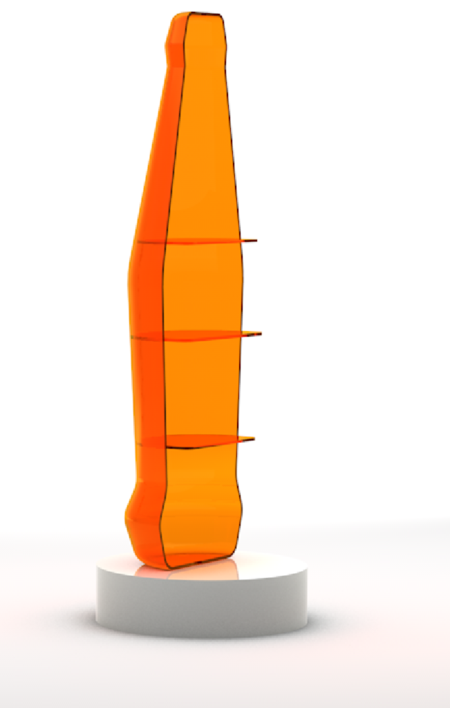 亚克力吸塑雕刻雕塑透明玻璃瓶定制加工