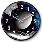 摩门钟表客厅家用挂钟现代艺术装 饰电子石英钟卧室静音挂表圆形钟