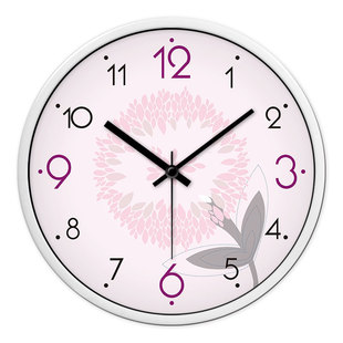 摩门挂钟扫秒客厅创意卧室静音现代时尚简约时钟石英钟表儿童挂表