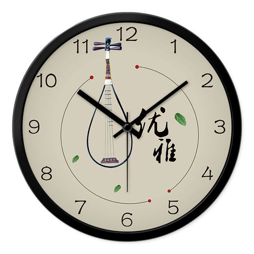 摩门书房中式风挂钟客厅