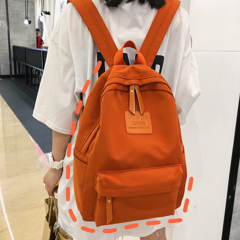 古着少女书包简约时尚ins校园