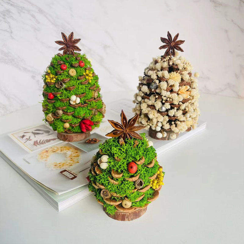 圣诞树松果DIY 圣诞节手工材料包沙龙亲子活动装饰摆件礼物干花包,家居饰品,干花/花瓣/干花包/干树枝,淘宝优惠券,粉丝福利购,淘宝优惠卷