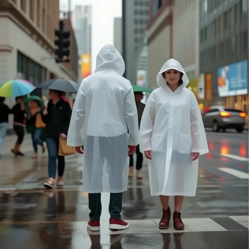 EVA雨衣旅游便携式非一次性成人加长骑行户外徒步加厚雨披女男款