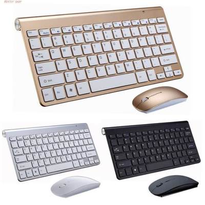 Protable Mini 2.4G Wireless Keyboard and Mouse Combo Set PC