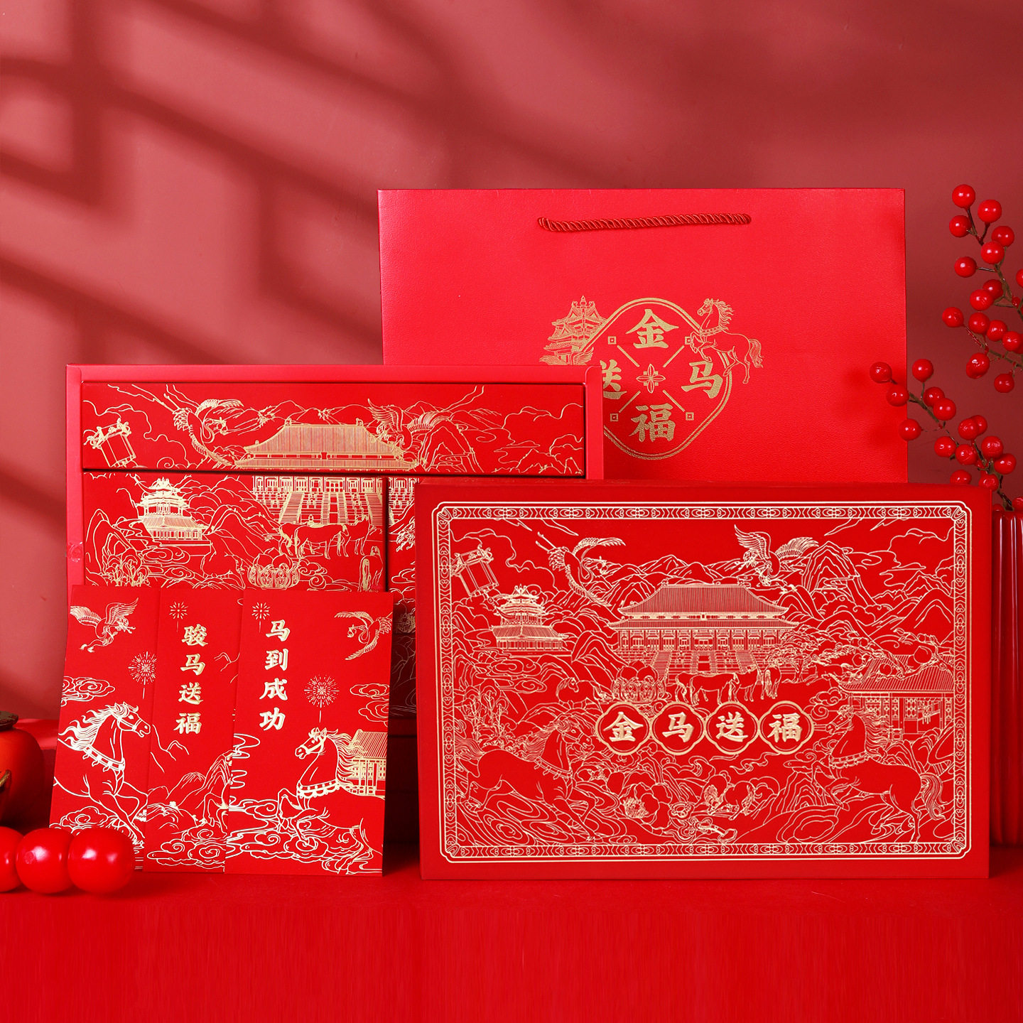 故宫春联2026马年对联新年春节家用福字门贴过年大门装饰礼盒,女装/女士精品,连衣裙,淘宝优惠券,粉丝福利购,淘宝优惠卷