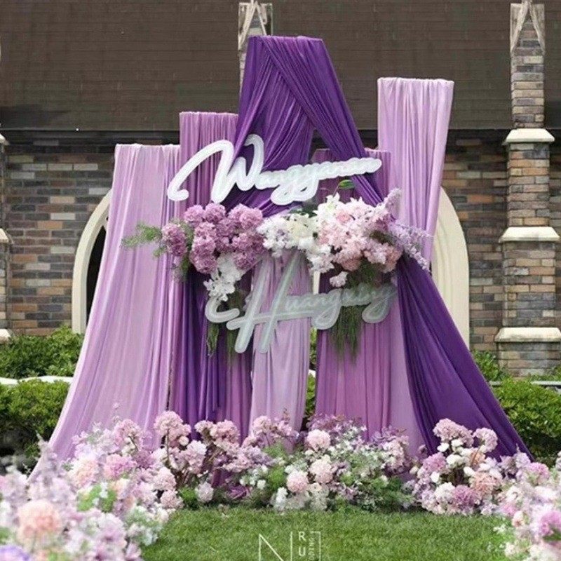 背景布帷幔拱门装饰牛奶丝婚礼庆布置舞台吊顶面料婚庆装饰纱幔,男装,T恤,淘宝优惠券,粉丝福利购,淘宝优惠卷