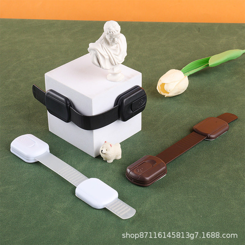 抽屉扣防宝宝安全锁婴儿童防护抽屉锁扣柜门冰箱柜子移门防开童锁