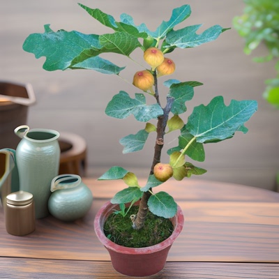 Fig tree seedlings, Bojihong large potted plant, dwarf seed
