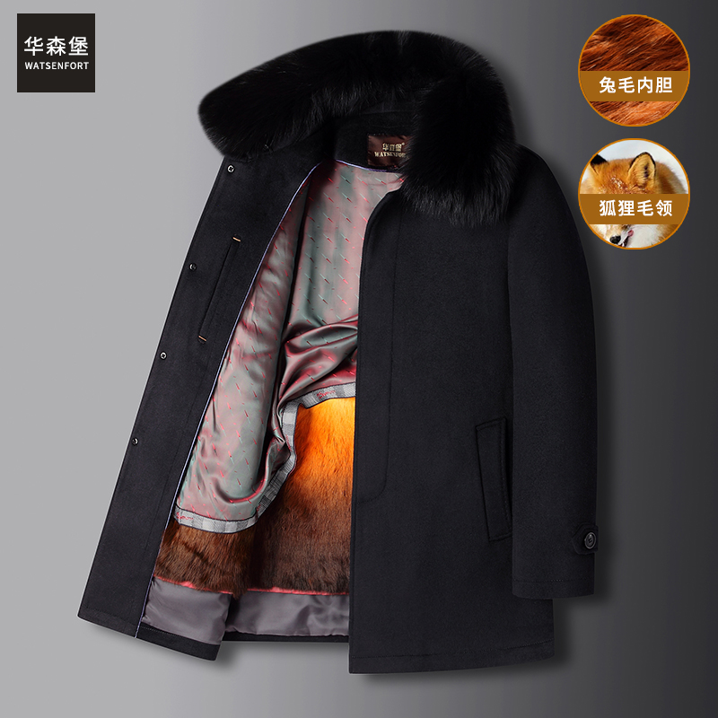 冬季尼克服皮草羊毛爷爷爸爸装