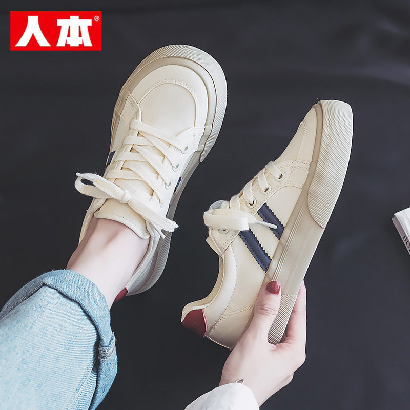 大码圆头帆布鞋人本透气休闲