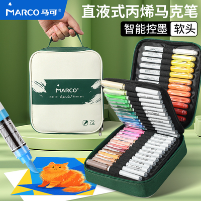 马可直液式不透色丙烯马克笔