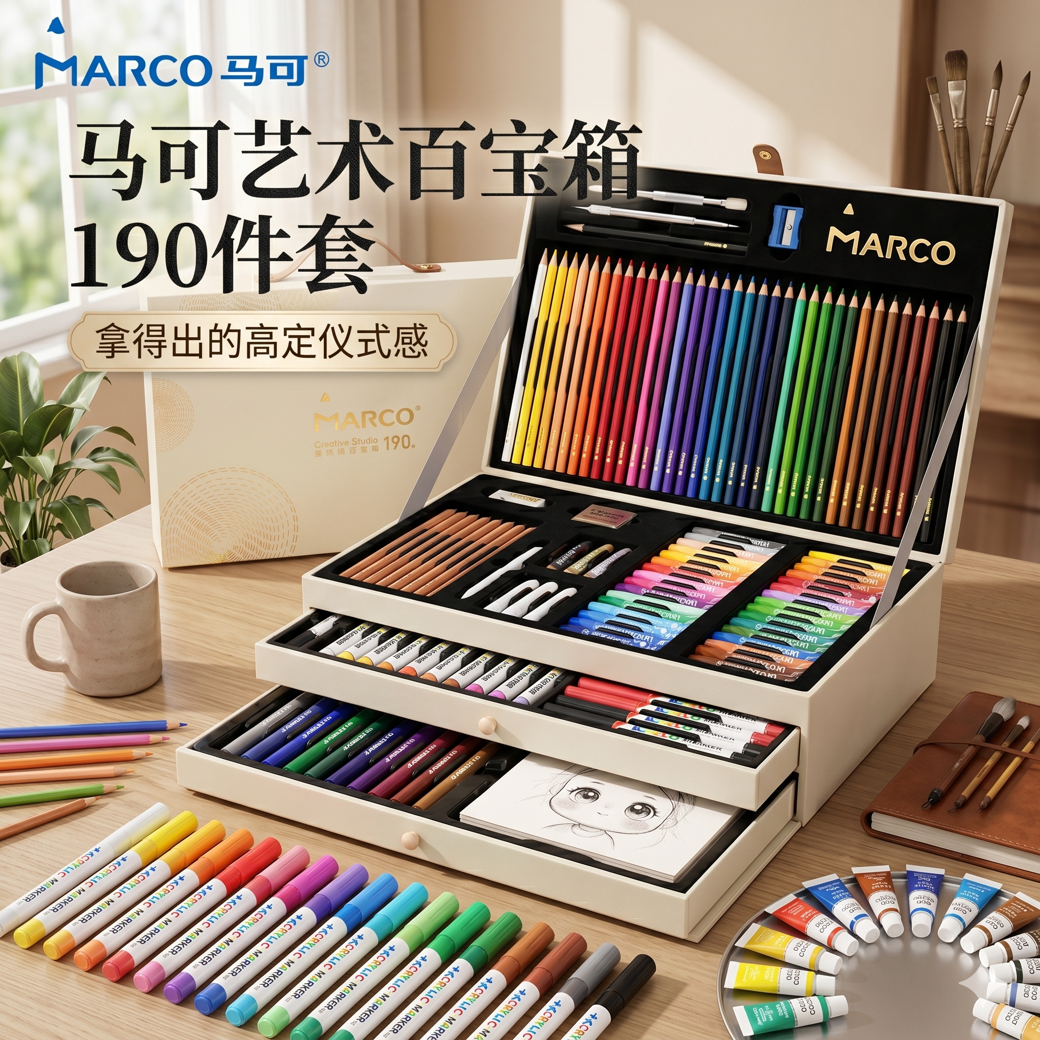MARCO马可190件艺术百宝箱图片