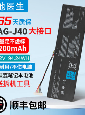 适用于技嘉GAG-J40 Aero 14-K7 15-X9 15-Y9 14-P64WV6 X7 DT电池