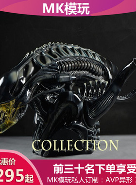 sideshow AVP铁血大战异形 1:1战斗异形胸像雕像摆件现货模型