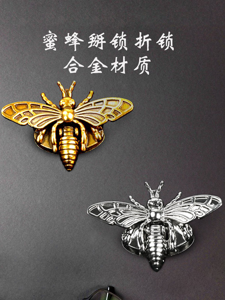 BEE BREAK LOCK DECORATIVE LOCK DIY HANDMADE LEATHER GOODS WALLET HANDBAG METAL LOCK  LUGGAGE HARDWARE ACCESSORIES