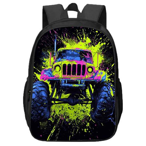 Monster Trucks怪兽卡车儿童书包幼儿园背包1至5年级小学生双肩包