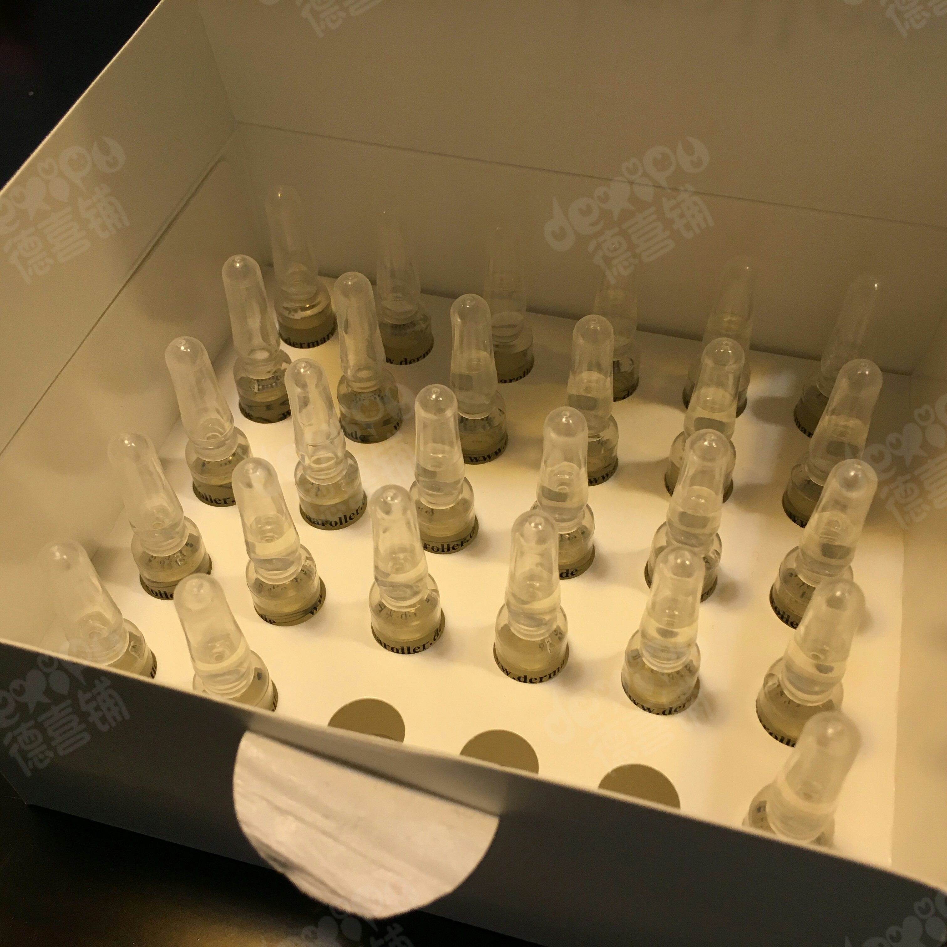 德国原装正品Dermaroller黛欧乐玻尿酸精华液1.5ml*30支 全新升级