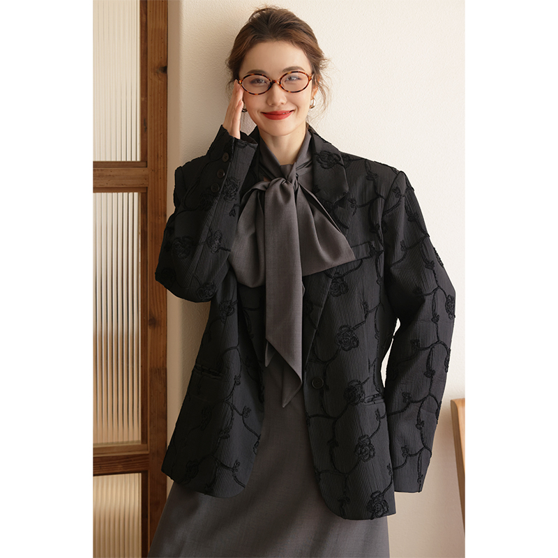 垫肩山茶西装APOZi浪漫恋人系列