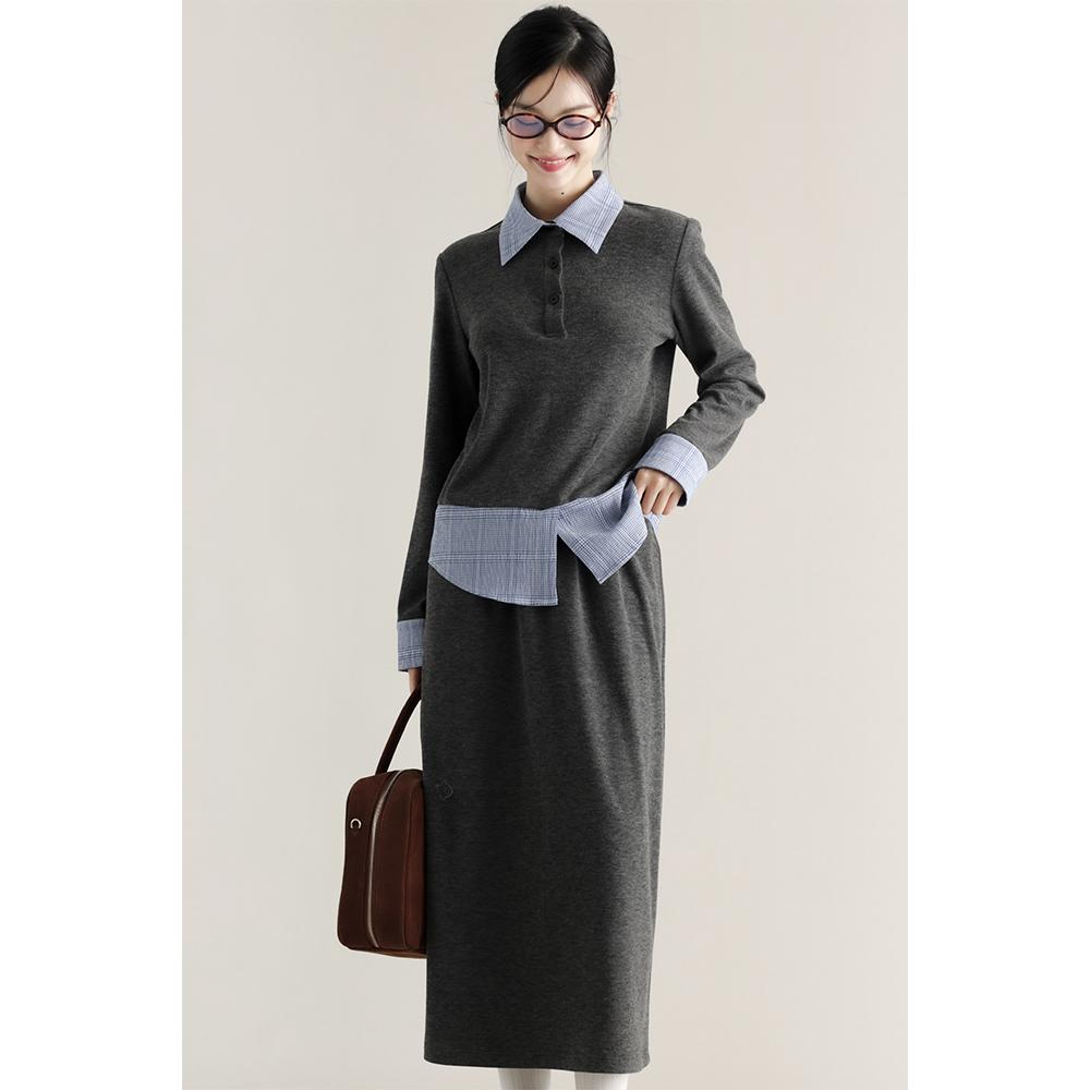 APOZi学院风针织衫小众套装