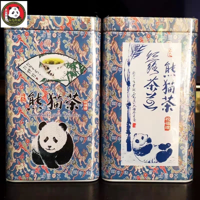 森态熊猫茶高山茉莉花茶52g罐装特级丝路花茶四川特产茶叶浓香型