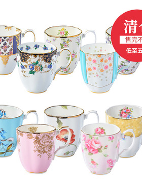清仓正品Royal Albert皇家阿尔伯特百年系列骨瓷马克杯咖啡杯水杯