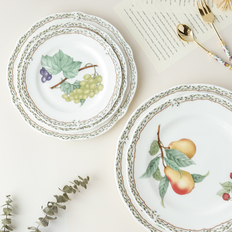 骨瓷餐具果园小清新欧式家用盘