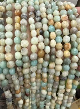 天然亚马逊AB+圆饼双龟切面散珠diy手链项链饰品半成品配件材料