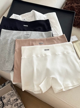 夏季百搭3in1女平角裤安全裤防走光内裤运动瑜伽家居短裤10A抑菌