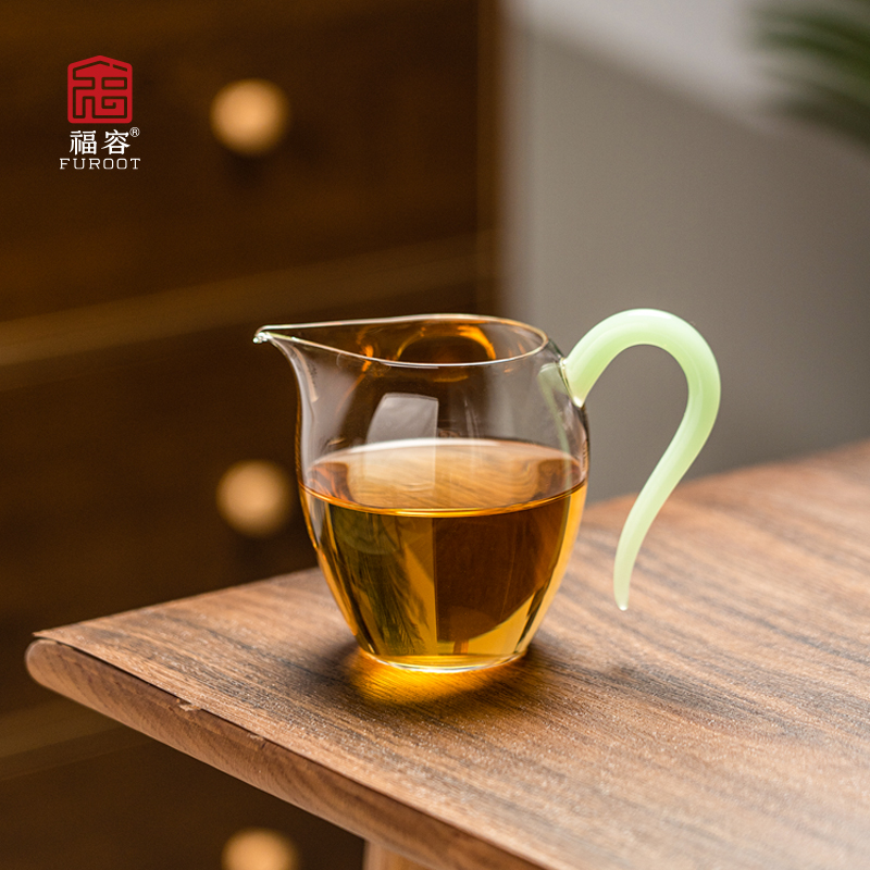 福容雅韵公道杯透明茶海玻璃茶具家用加厚耐热高硼硅玻璃杯分茶器