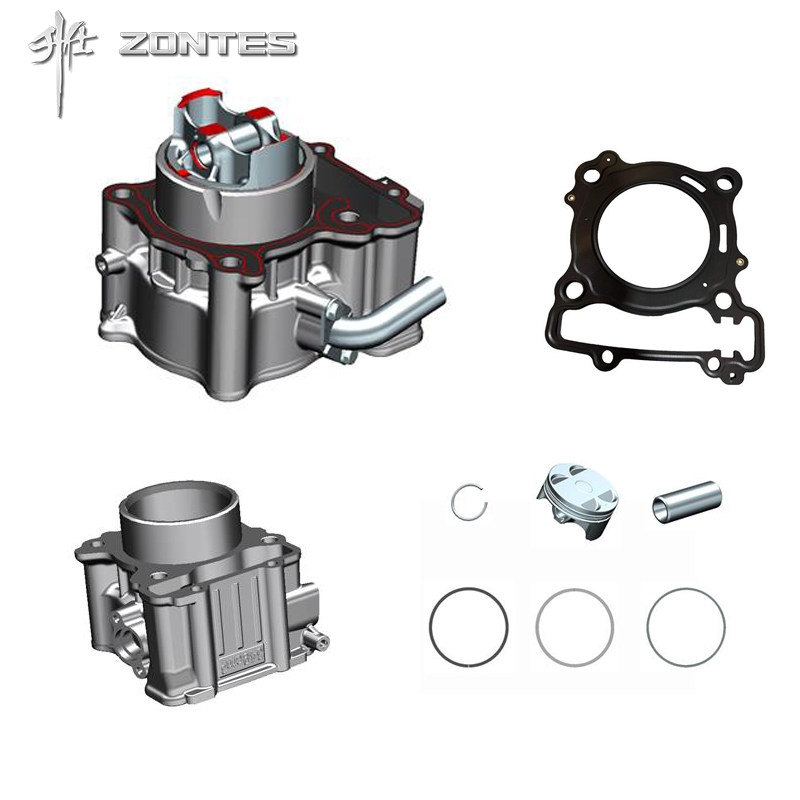 升仕ZT350E3 D M K踏板摩托车四配套缸汽缸气缸活塞 活塞环配件
