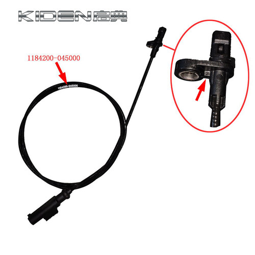 启典 KD150-U1U2G1G2Z2摩托车 前轮计速轮 DF30轮速传感器拉线