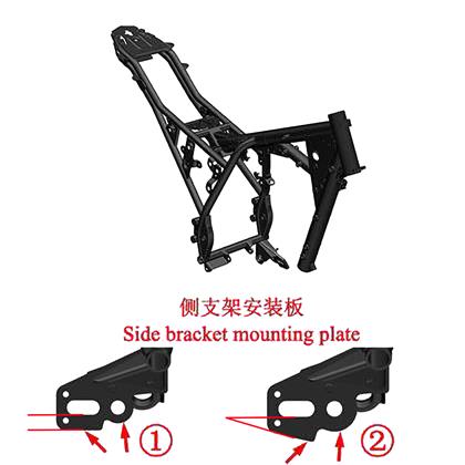 升仕ZT300-R ZT310-R1 R2摩托车整车车架总成大梁原厂配件