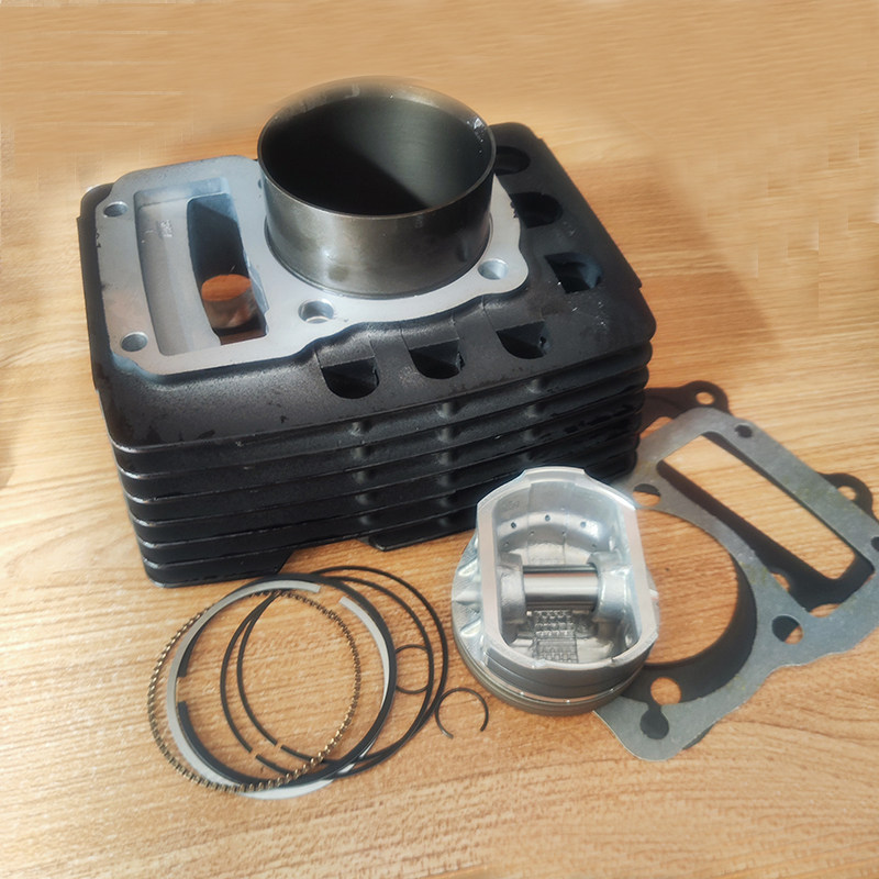 豪江HJ250-A/250C摩托车发动机套缸体活塞活塞环配件气汽缸套三件