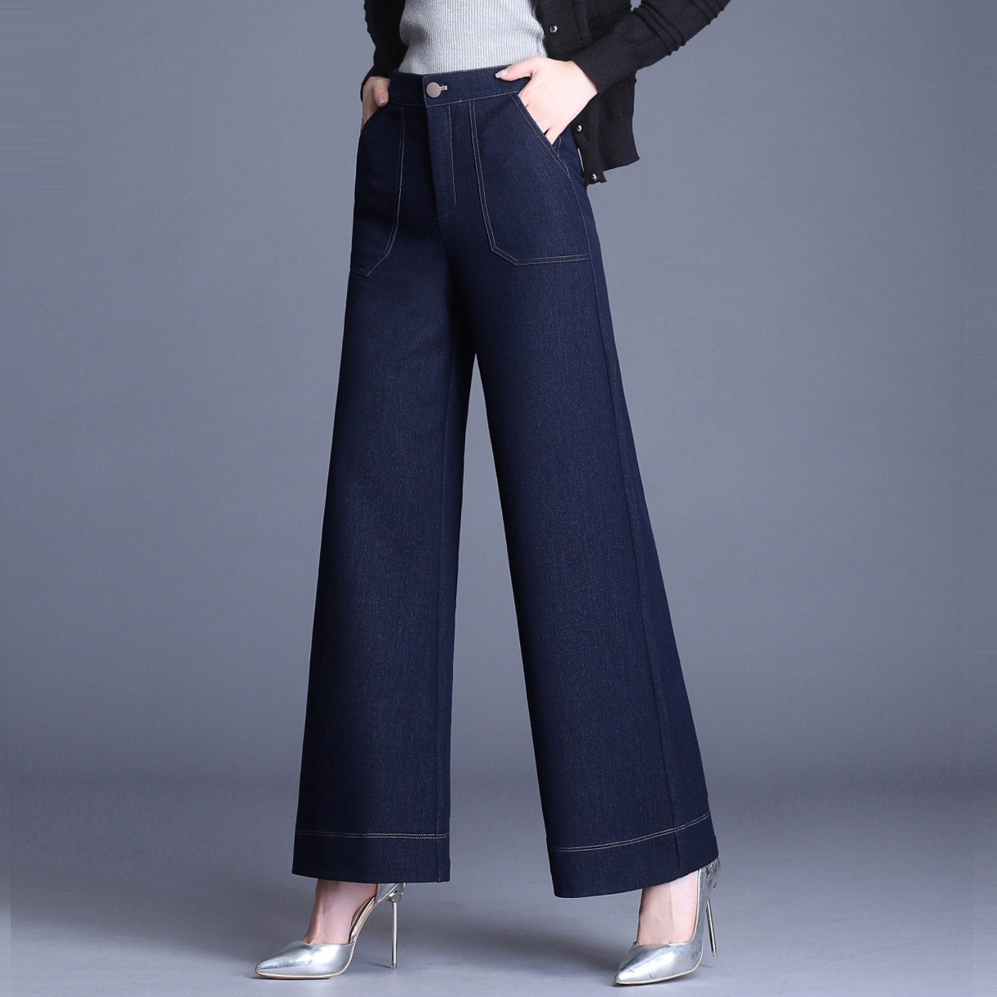 2025春秋冬高腰遮肉牛仔裤宽松直筒阔腿裤女垂感中年妈妈裤小个子,女装/女士精品,牛仔裤,淘宝优惠券,粉丝福利购,淘宝优惠卷