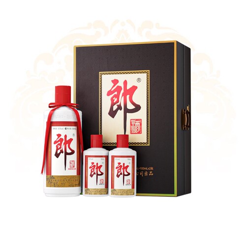 郎酒 郎牌郎酒 普郎 子母郎礼盒装53度酱香型白酒 500mL+100ml*2