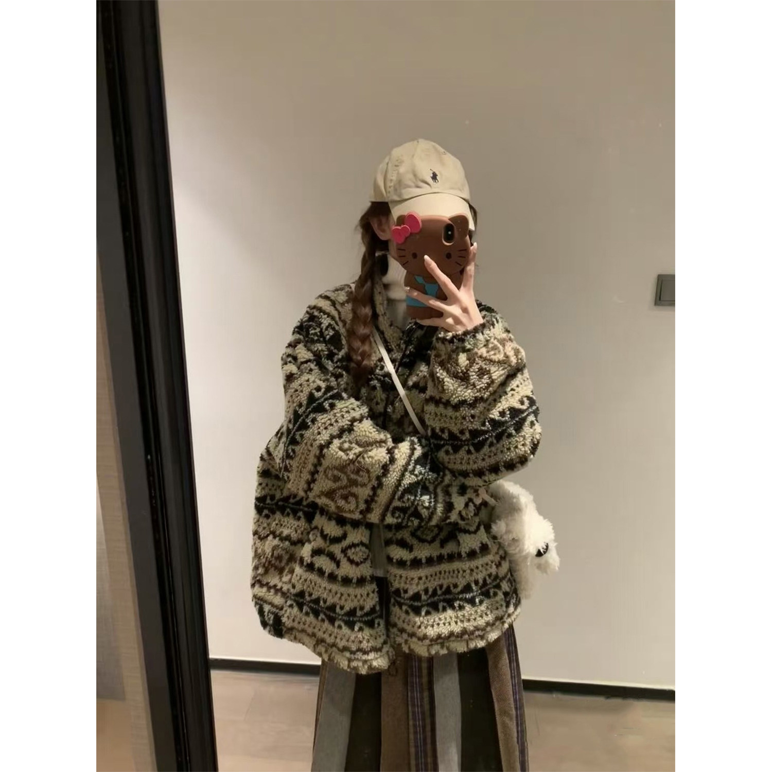 小红书博主推荐！复古费尔岛外套