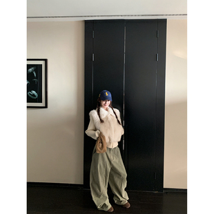 翻领拼接拆卸针织一体环保皮草女冬季 狐狸毛千金毛毛外套 2025新款