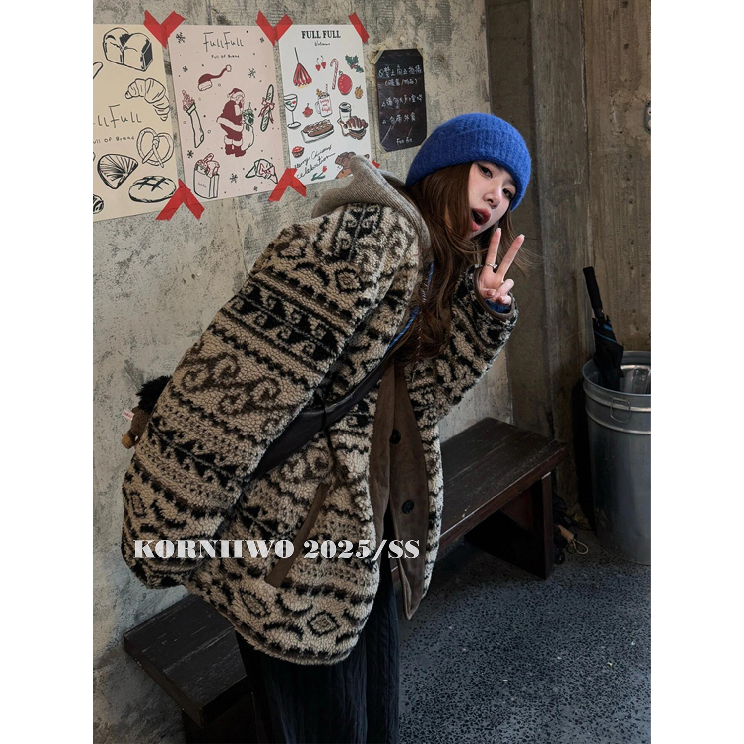 小红书博主推荐！费尔岛复古外套