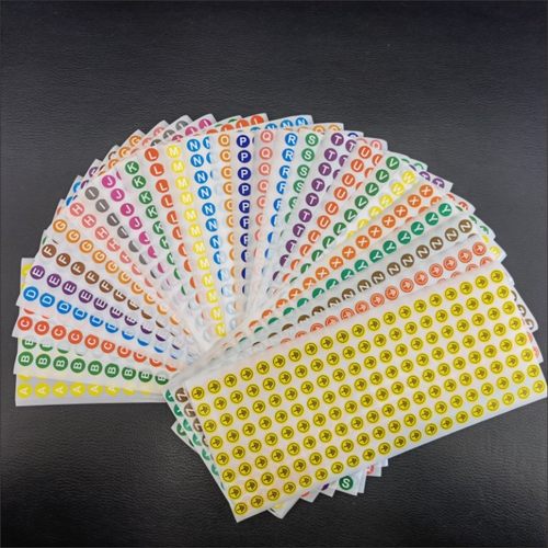 1厘米ABC零线火线接地不干胶相序贴纸A到Z 26个字母L1 L2 L3 H