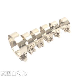 摩托车排气管中段夹箍强力喉箍不锈钢管卡箍抱箍管道车专用法兰议