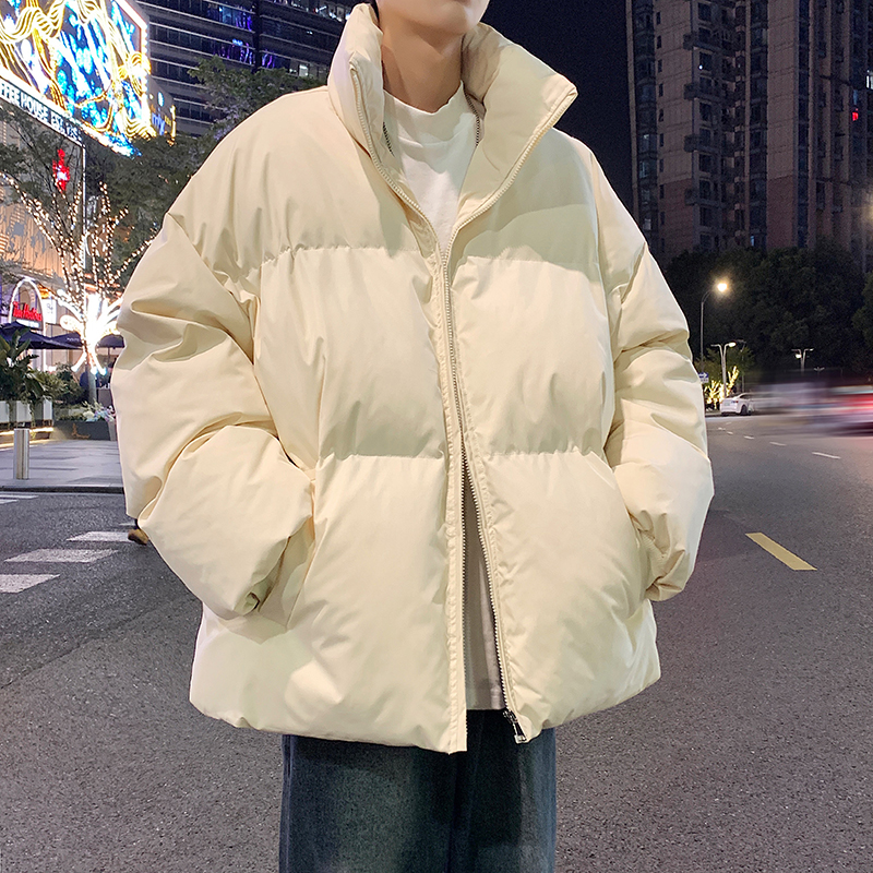 立领休闲纯色棉服外套加厚男装宽松棉衣A106-1-3678-P75，男装棉衣，电商A106-1