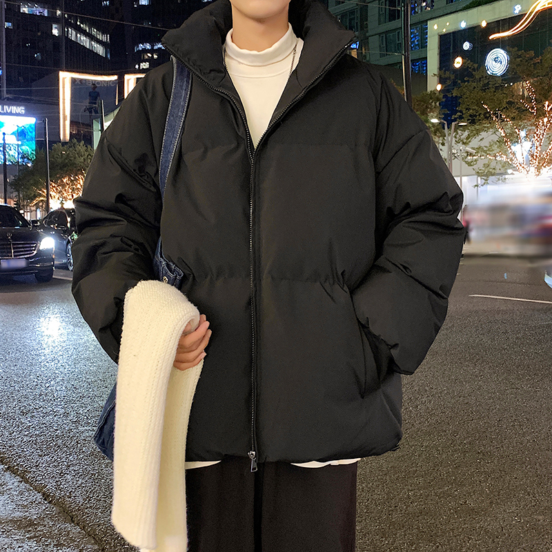 立领休闲纯色棉服外套加厚男装宽松棉衣A106-1-3678-P75，男装棉衣，电商A106-1