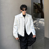 秋季新情侣男装垫肩休闲飞行员长袖夹克短款外套A106-1-8251-p88，男装夹克，电商A106-1