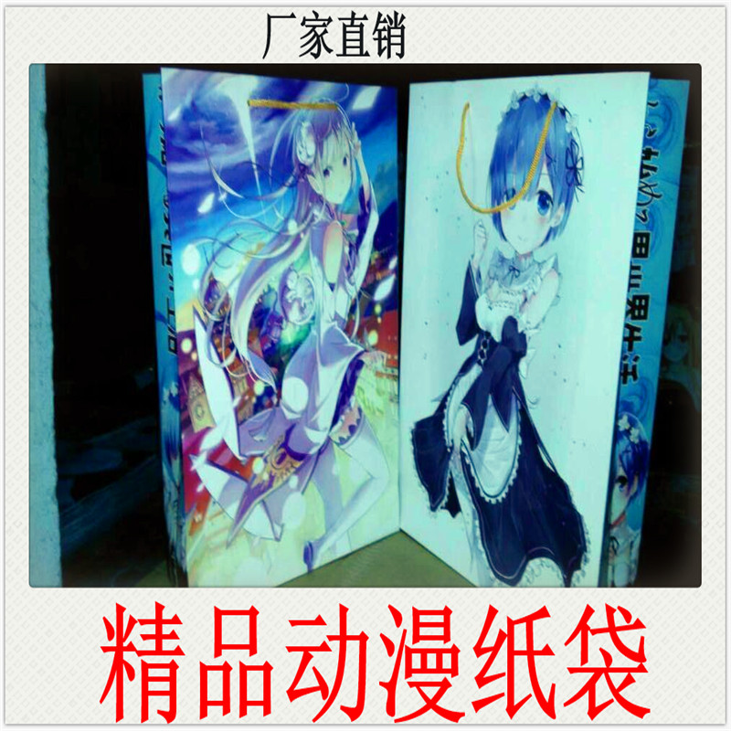 动漫纸袋从零开始的异世界生活福袋批发礼品袋手提袋漫展好货