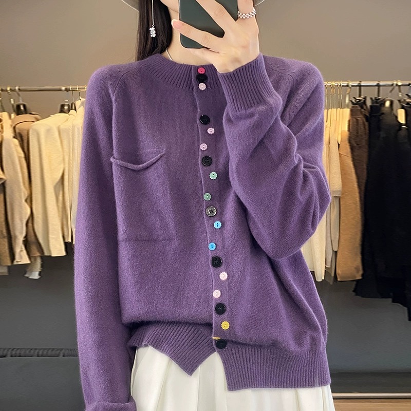 羊毛针织衫女2025年春秋季