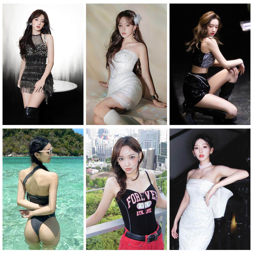定做程潇海报女生瘦身励志马甲线健身墙贴画房间宿舍明星装饰挂画