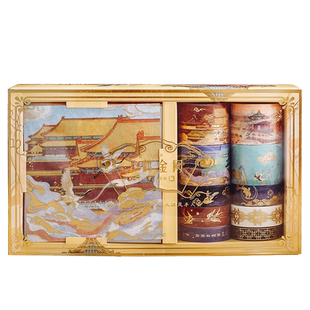 复古典中国风手账烫金贴纸礼盒鸾凤归云卡通彩色印花和纸胶带可爱diy手帐素材小清新少女心网红创意生日礼物