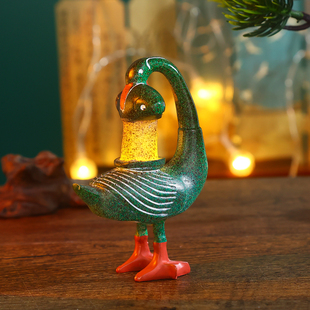 青铜彩绘雁鱼灯发光冰箱贴中国风古典创意磁吸装饰品文创礼品西安旅游纪念品陕西博物馆伴手礼送朋友礼物特色